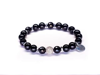 ⚫ Dámský náramek - Nyx Silver ⚪ #naramek #naramekzmineralu #náramek #damskynaramek #mineralninaramky #narameknaruku...